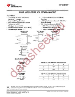 SN74LVC1G07DBVRE4 datasheet  